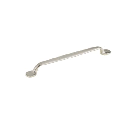 Richelieu 7 9/16 in (192 mm) Center-to-Center Brushed Nickel Traditional Drawer Pull BP23775192195