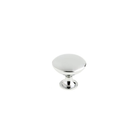 Richelieu 1 3/16 in (30 mm) Chrome Traditional Cabinet Knob BP2391230140