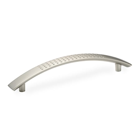 Richelieu 5-1/16 in. (128 mm) Center-to-Center Brushed Nickel Contemporary Drawer Pull BP2602128195