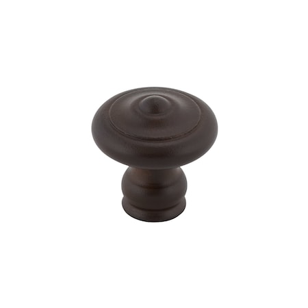 Richelieu 1 3/16 in (30 mm) Rust Traditional Forged Iron Cabinet Knob BP260730800