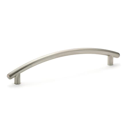 Richelieu 5-1/16 in. (128 mm) Center-to-Center Brushed Nickel Contemporary Drawer Pull BP26202128195