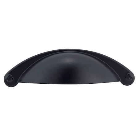 Richelieu 2-1/2 in. (64 mm) Center-to-Center Matte Black Traditional Cup Pull BP30342900