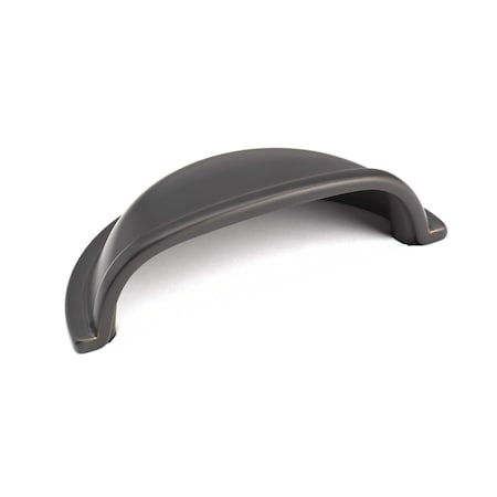 Richelieu 3 in. (76 mm) Center-to-Center Oil-Rubbed Bronze Traditional Cup Pull BP30388ORB