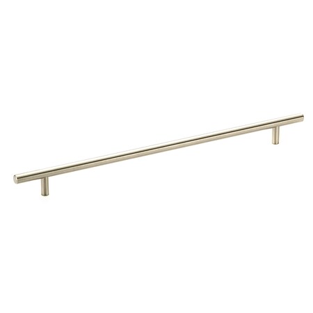 Richelieu 13-1/8 in. (333 mm) Center-to-Center Brushed Nickel Steel Contemporary Drawer Pull BP305333195
