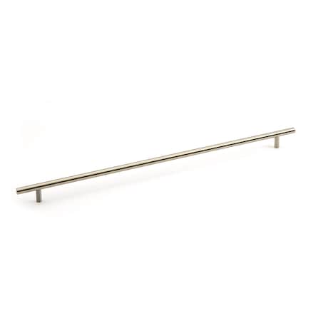 Richelieu 19-1/8 in. (486 mm) Center-to-Center Brushed Nickel Steel Contemporary Drawer Pull BP305486195