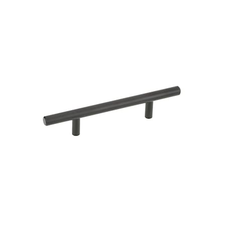 Richelieu 3 3/4 in (96 mm) Center-to-Center Matte Black Contemporary Drawer Pull BP30596900