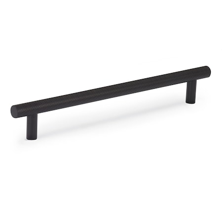 Richelieu 7 9/16-inch (192 mm) Center to Center Matte Black Contemporary Cabinet Pull BP3060192900