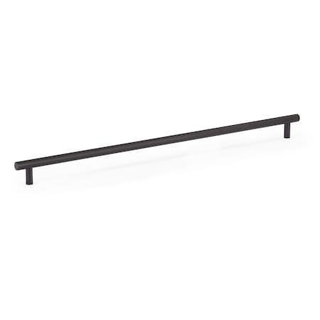 Richelieu 17 5/8-inch (448 mm) Center to Center Matte Black Contemporary Cabinet Pull BP3060448900