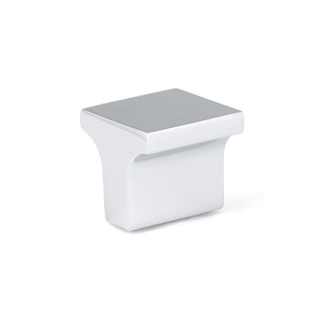 Richelieu 1-inch (25 mm) x 1-inch (25 mm) Chrome Contemporary Cabinet Knob BP312525140