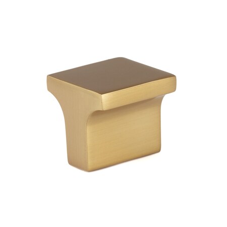 Richelieu 1-inch (25 mm) x 1-inch (25 mm) Aurum Brushed Gold Contemporary Cabinet Knob BP312525158