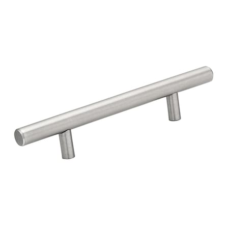 Richelieu 4 1/8 in (105 mm) Center-to-Center Stainless Steel, Antibacterial Contemporary Drawer Pull BP3487105170AB