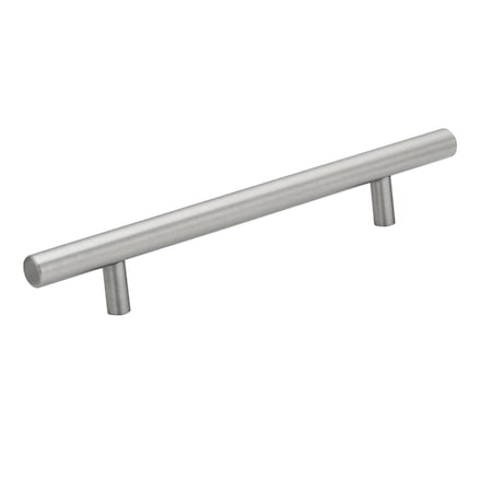 Richelieu 5-5/8 in. (143 mm) Center-to-Center Antibacterial, Stainless Steel Contemporary Drawer Pull BP3487143170AB