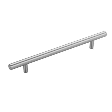 Richelieu 7-1/8 in. (181 mm) Center-to-Center Antibacterial, Stainless Steel Contemporary Drawer Pull BP3487181170AB