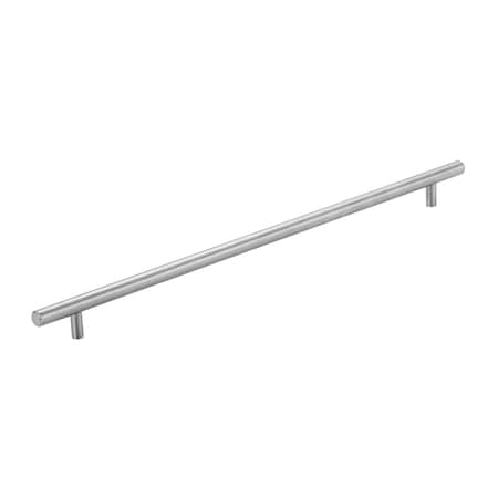 Richelieu 16-1/8 in. (410 mm) Center-to-Center Brushed Stainless Steel Contemporary Drawer Pull BP3487410170
