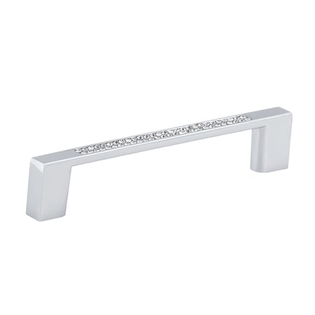 Richelieu 3 3/4 in (96 mm) Center-to-Center Chrome, Crystal Contemporary Cabinet Pull BP353509614001