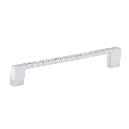 Richelieu 5 1/16 in (128 mm) Center-to-Center Chrome, Crystal Contemporary Cabinet Pull BP353512814001
