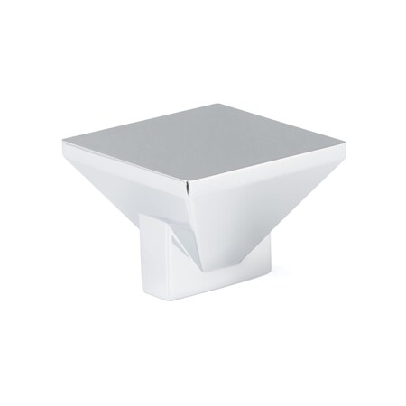 Richelieu 1 9/16-inch (40 mm) x 1 9/16-inch (40 mm) Chrome Contemporary Cabinet Knob BP404016140