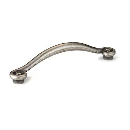 Richelieu 5-1/16 in. (128 mm) Center-to-Center Pewter Traditional Drawer Pull BP410128142