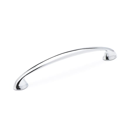 Richelieu 3-3/4 in. (96 mm) Center-to-Center Chrome Contemporary Drawer Pull BP41296140