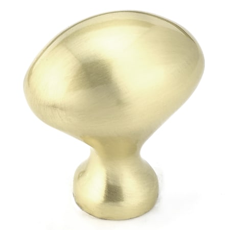 Richelieu 1 3/16 in (30 mm) x 25/32 in (20 mm) Satin Brass Traditional Cabinet Knob BP4443160