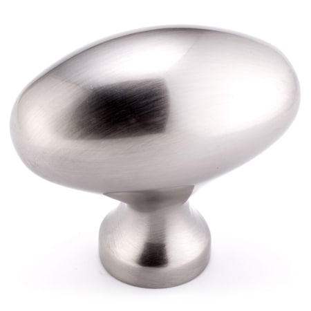Richelieu 1 31/32 in. X 1 3/32 in. (50 mm x 28 mm) Brushed Nickel Traditional Metal Cabinet Knob BP444350195