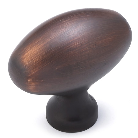 Richelieu 1 31/32 in. X 1 3/32 in. (50 mm x 28 mm) Brushed Oil-Rubbed Bronze Traditional Metal Cabinet Knob BP444350BORB
