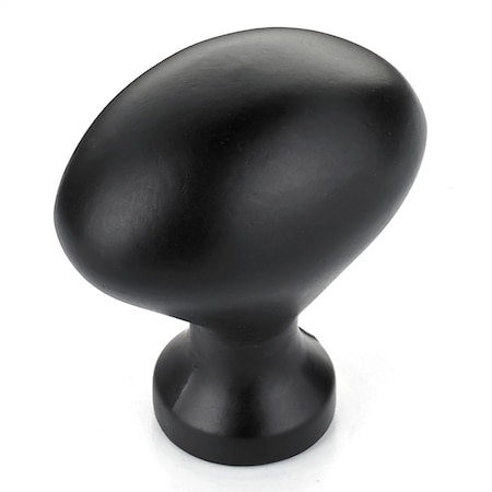 Richelieu 1 3/16 in (30 mm) x 25/32 in (20 mm) Matte Black Traditional Cabinet Knob BP4443900