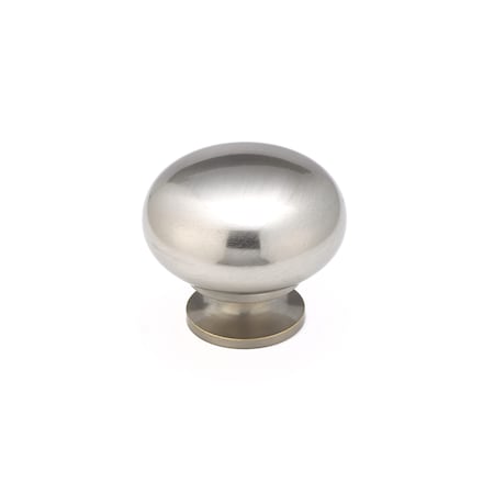 Richelieu 1 1/2 in (38 mm) Brushed Nickel Traditional Metal Cabinet Knob BP492338195