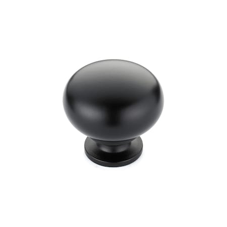 Richelieu 1 1/4 in (32 mm) Matte Black Traditional Brass, Hollow Metal Cabinet Knob BP4923900
