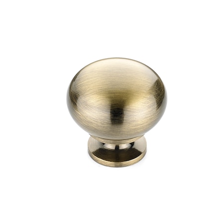 Richelieu 1 1/4 in (32 mm) Antique English Traditional Brass, Hollow Metal Cabinet Knob BP4923AE