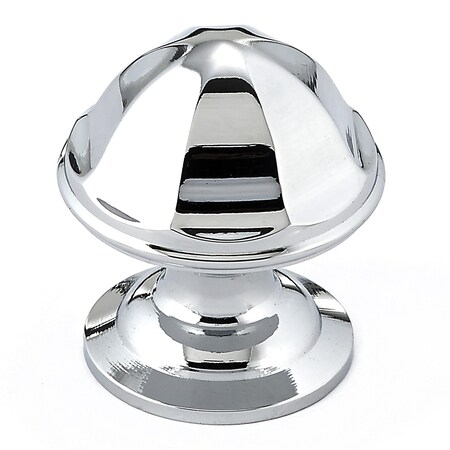 Richelieu 1 1/8 in (28 mm) Chrome Contemporary Brass Cabinet Knob BP50128140