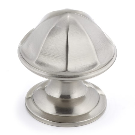 Richelieu 1 1/8 in (28 mm) Brushed Nickel Contemporary Brass Cabinet Knob BP50128195