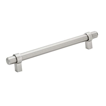 Richelieu 6-5/16 in. (160 mm) Center-to-Center Brushed Nickel Contemporary Drawer Pull BP5016160195