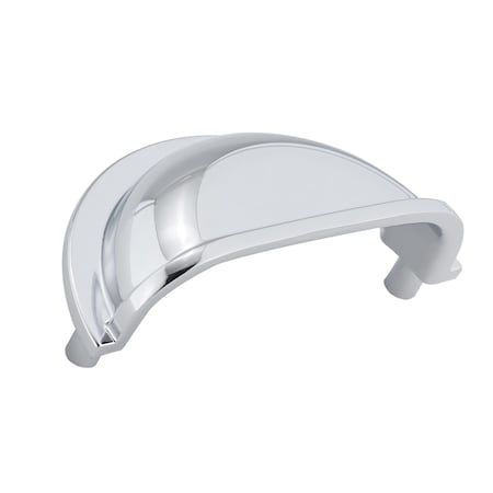 Richelieu 3 in (76 mm) Center-to-Center Chrome Traditional Drawer Pull BP50388140