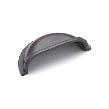 Richelieu 3 in. (76 mm) Center-to-Center Brushed Oil-Rubbed Bronze Traditional Cup Pull BP50388BORB