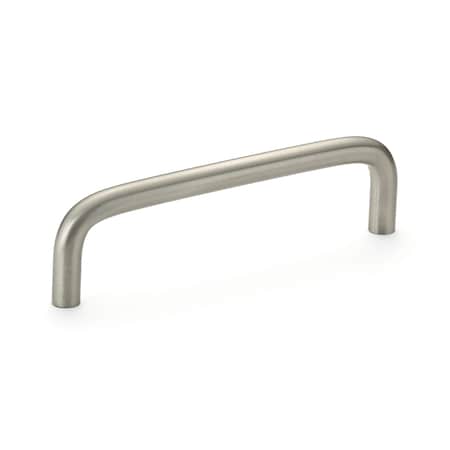 Richelieu 4 in (102 mm) Center-to-Center Brushed Nickel Functional Drawer Pull BP515195