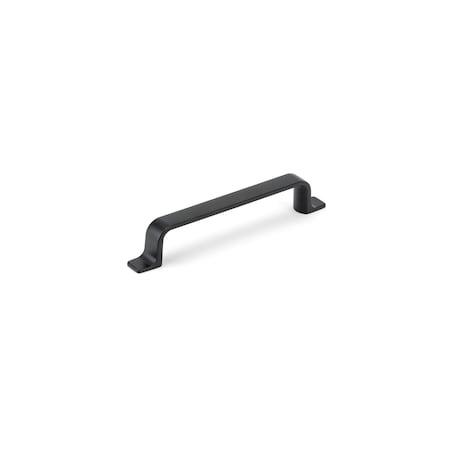 Richelieu 5 1/16 in (128 mm) Center-to-Center Matte Black Contemporary Cabinet Pull BP52003128900