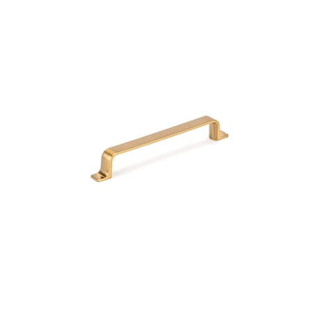 Richelieu 6 5/16 in (160 mm) Center-to-Center Aurum Brushed Gold Contemporary Cabinet Pull BP52003160158