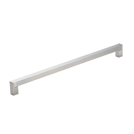 Richelieu 15-1/8 in. (384 mm) Center-to-Center Brushed Nickel Contemporary Drawer Pull BP520384195