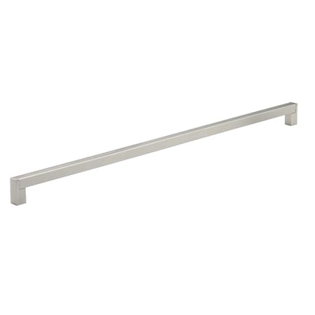 Richelieu 22-11/16 in. (576 mm) Center-to-Center Brushed Nickel Contemporary Drawer Pull BP520576195