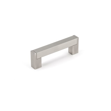 Richelieu 3-3/4 in. (96 mm) Center-to-Center Brushed Nickel Contemporary Drawer Pull BP52096195