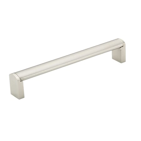 Richelieu 6-5/16 in. (160 mm) Center-to-Center Brushed Nickel Contemporary Drawer Pull BP525160195