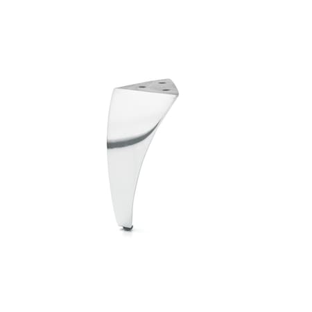 Richelieu Aluminum Furniture Leg, 4 in (102 mm), Polished Aluminum BP5600125