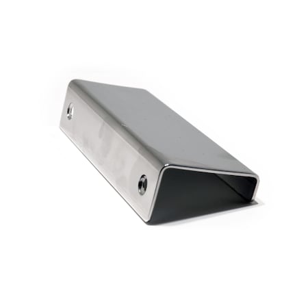 Richelieu 3-1/8 in. (80 mm) Center-to-Center Chrome Stainless Steel Contemporary Edge Pull BP57680140