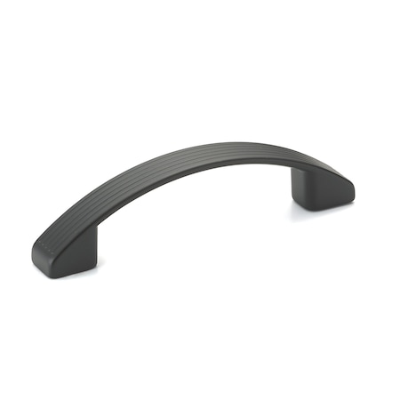Richelieu 3-3/4 in. (96 mm) Center-to-Center Matte Black Contemporary Drawer Pull BP62196900