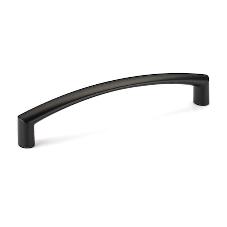 Richelieu 5-1/16 in. (128 mm) Center-to-Center Matte Black Contemporary Drawer Pull BP650020128900