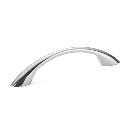 Richelieu 3-3/4 in. (96 mm) Center-to-Center Chrome Contemporary Drawer Pull BP65017140