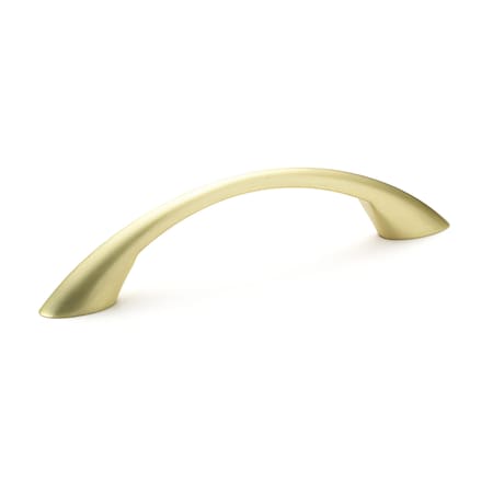 Richelieu 3-3/4 in. (96 mm) Center-to-Center Satin Brass Contemporary Drawer Pull BP65017160