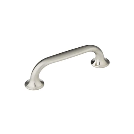 RICHELIEU HARDWARE 3-3/4 in. (96 mm) Center-to-Center Brushed Nickel Contemporary Drawer Pull BP66996195