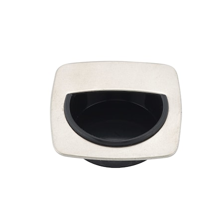 Richelieu 1 25/32 in (46 mm) Length Brushed Chrome Contemporary Drawer Recessed Pull BP69175